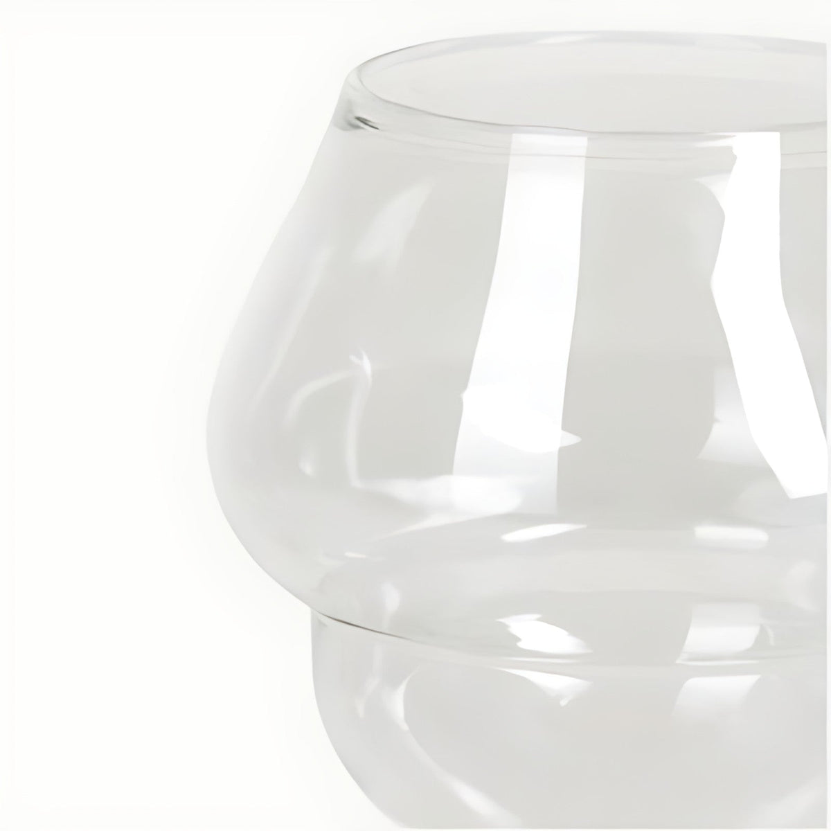 Apricus Clear Glass Balloon Wine Glasses by Kazuri, photo 2 of 4