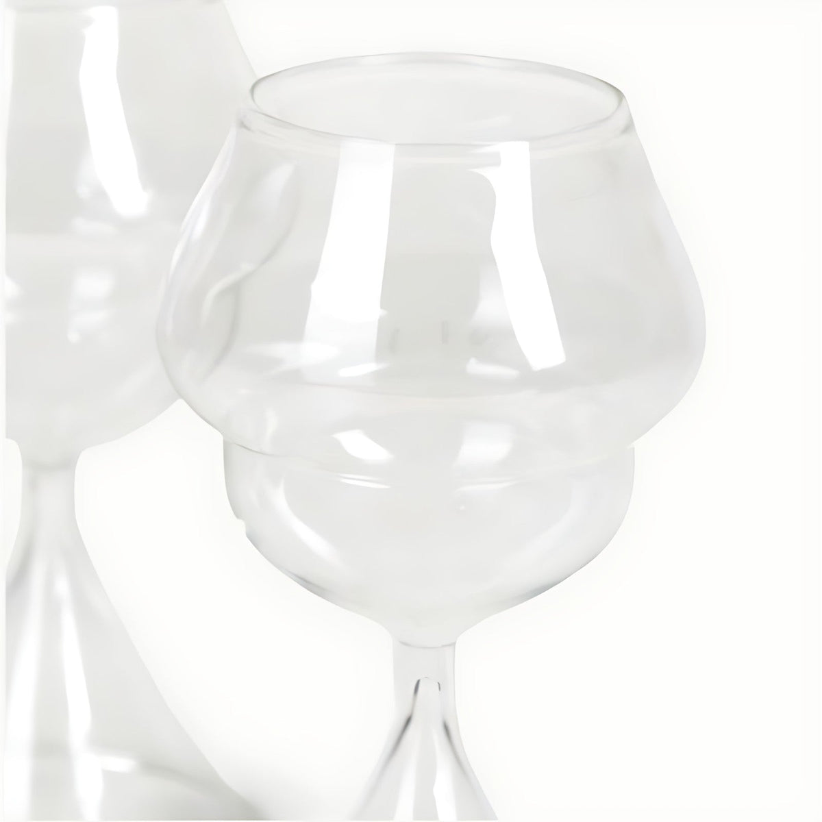 Apricus Clear Glass Balloon Wine Glasses by Kazuri, photo 3 of 4