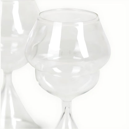 Apricus Clear Glass Balloon Wine Glasses by Kazuri, photo 3 of 4