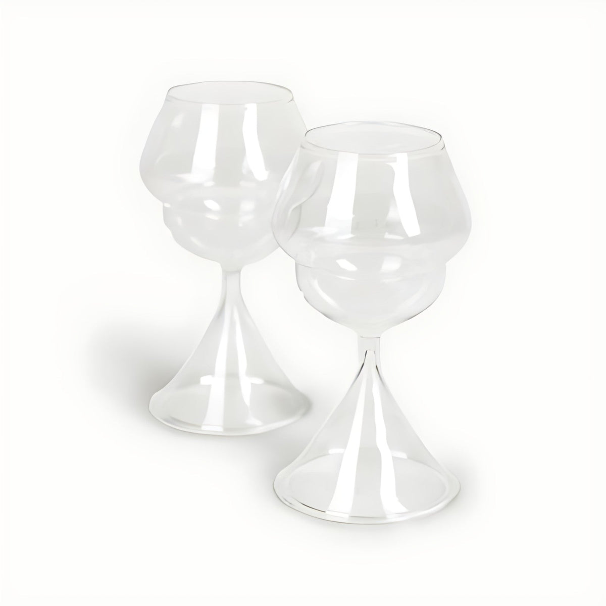 Apricus Clear Glass Balloon Wine Glasses by Kazuri, photo 4 of 4