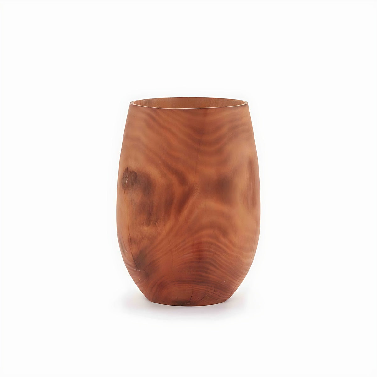 Bare Walnut Wood Vase by Kazuri