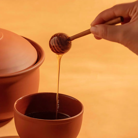Large Acacia Wood Honey Dipper by Kazuri