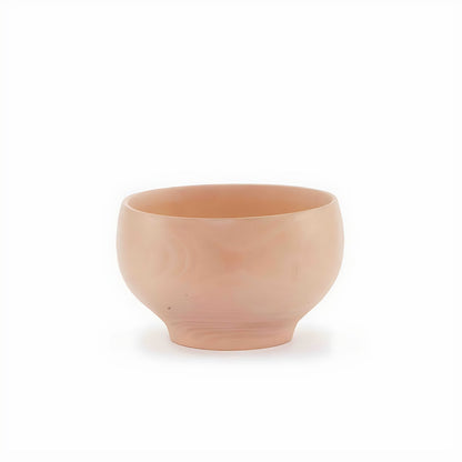Boho Light Walnut Wood Footed Bowl by Kazuri
