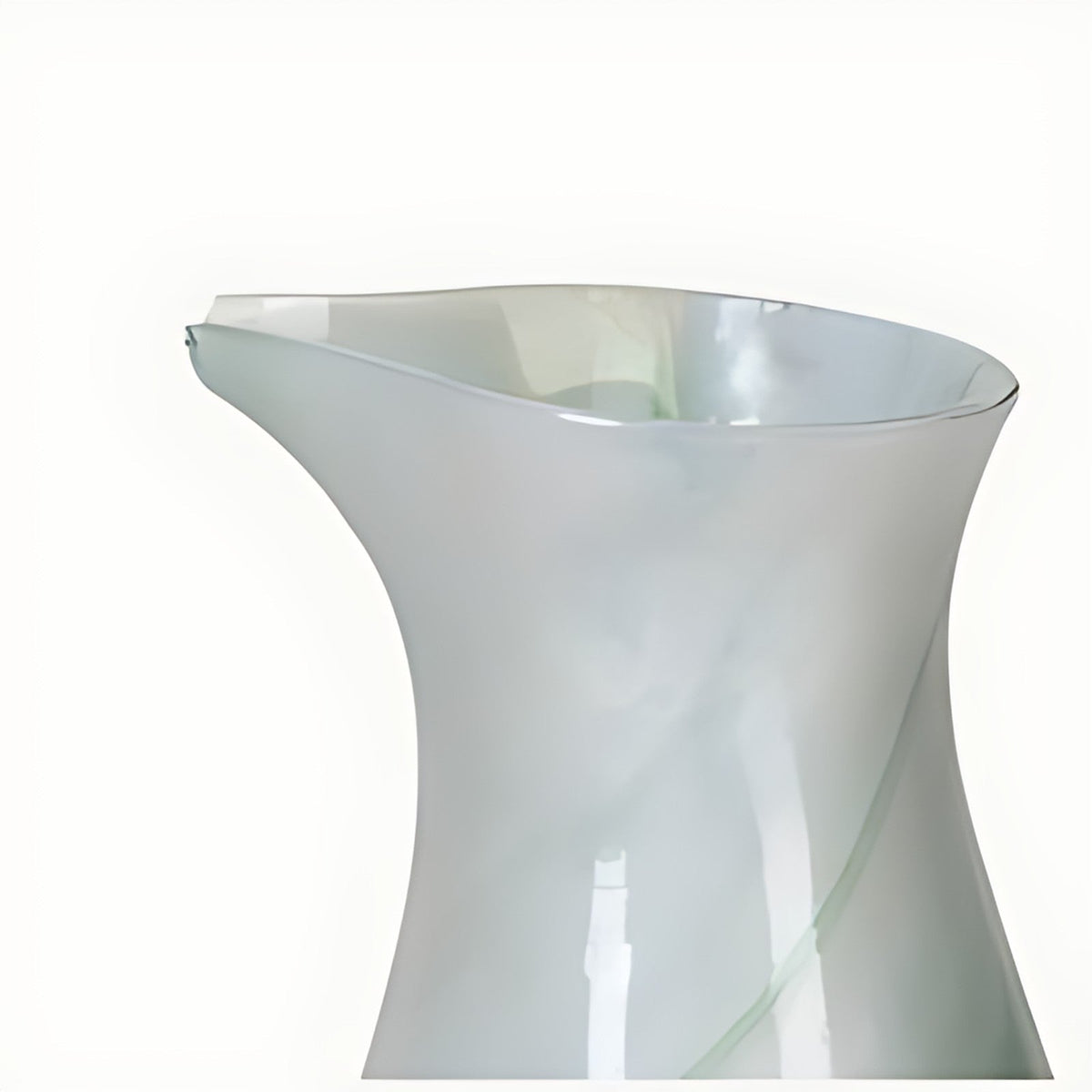 Caprica Nile Glass Pitcher with Green Swirl by Kazuri, photo 2 of 4