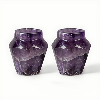 Cynosure Amethyst Shot Glasses by Kazuri