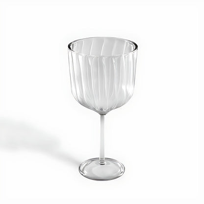 Elan Ribbed Small Wine Glasses by Kazuri, photo 2 of 4