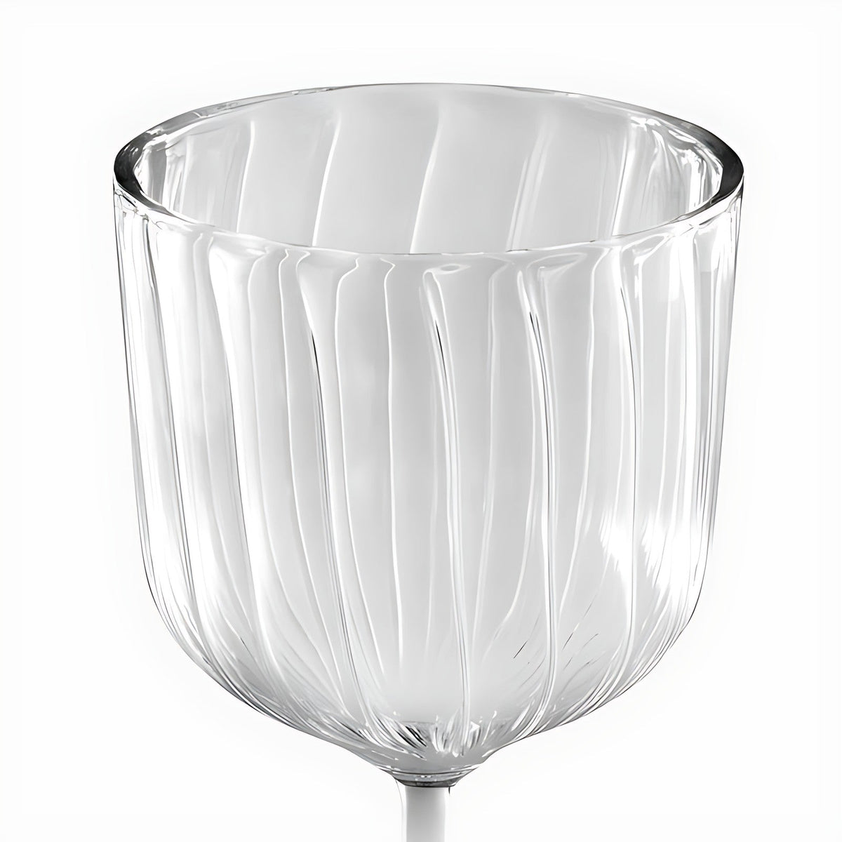Elan Ribbed Small Wine Glasses by Kazuri, photo 3 of 4