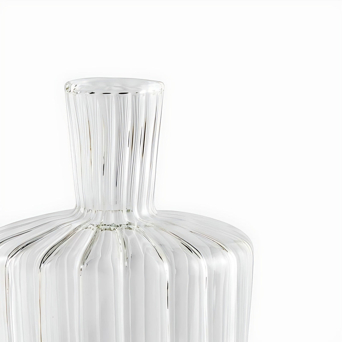 Elan Ribbed Glass Whisky Decanter by Kazuri, photo 3 of 4