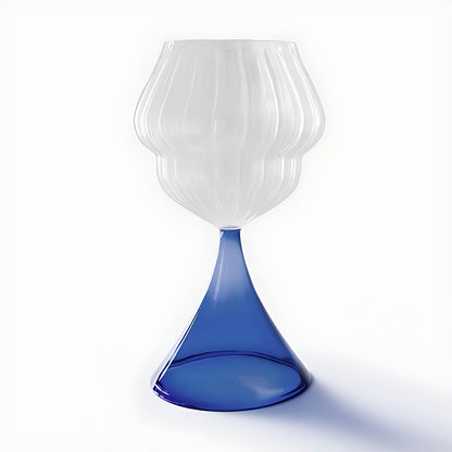 Elysian Wine Glasses with Blue Stem by Kazuri, photo 2 of 4