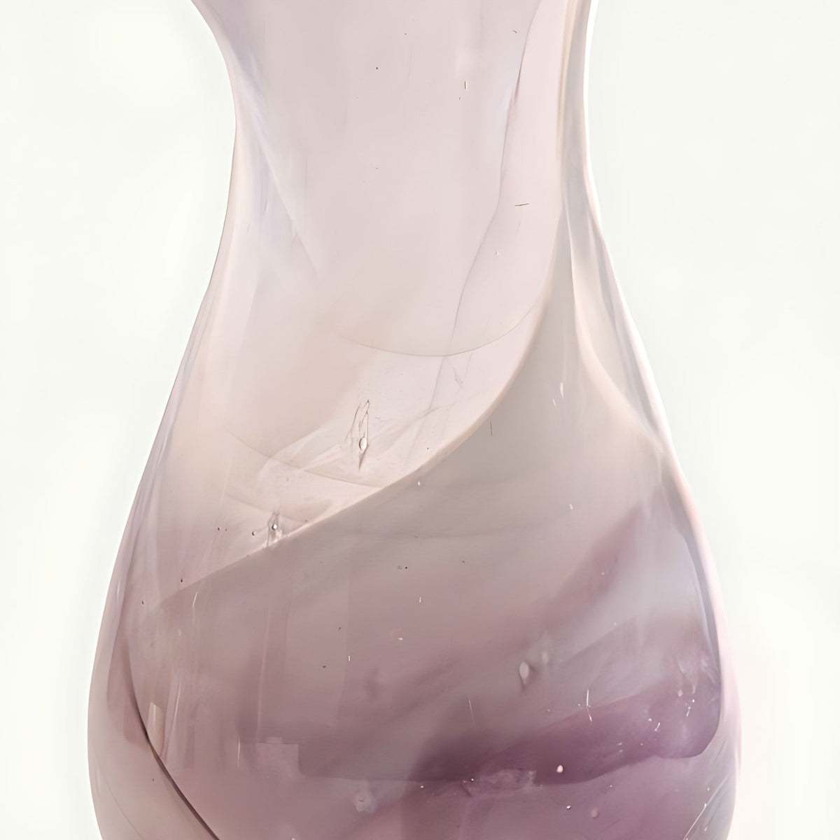 Fiume Glass Water Pitcher with Lilac Swirl by Kazuri, photo 2 of 4