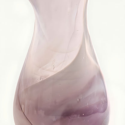 Fiume Glass Water Pitcher with Lilac Swirl by Kazuri, photo 2 of 4