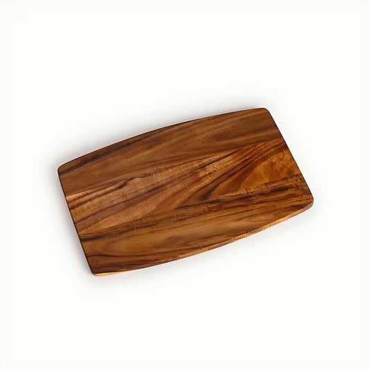 Large Flat Acacia Wood Serving Platter by Kazuri