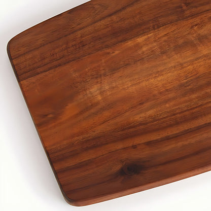 Small Flat Acacia Wood Serving Platter by Kazuri, photo 2 of 4