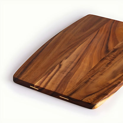 Small Flat Acacia Wood Serving Platter by Kazuri, photo 3 of 4