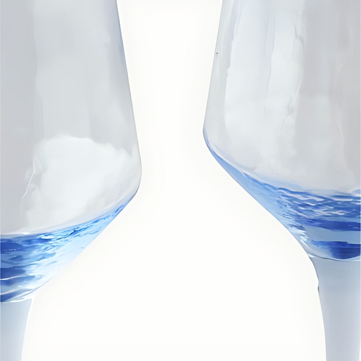 Gallivante Blue Swirl Wine Glasses by Kazuri, photo 2 of 4