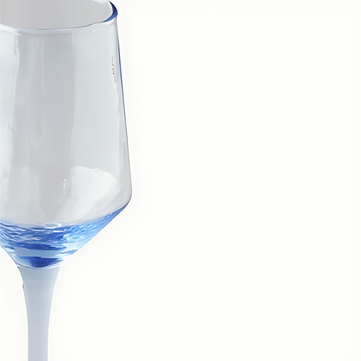 Gallivante Blue Swirl Wine Glasses by Kazuri, photo 4 of 4
