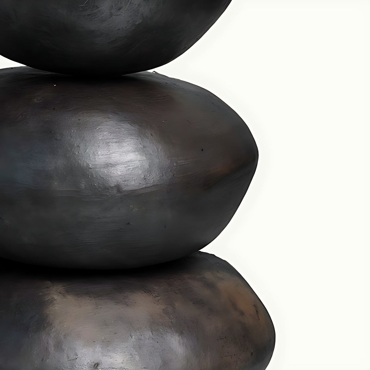 Glint Tall Serpentine Stone and Brass Totem Sculpture by Kazuri, photo 3 of 4