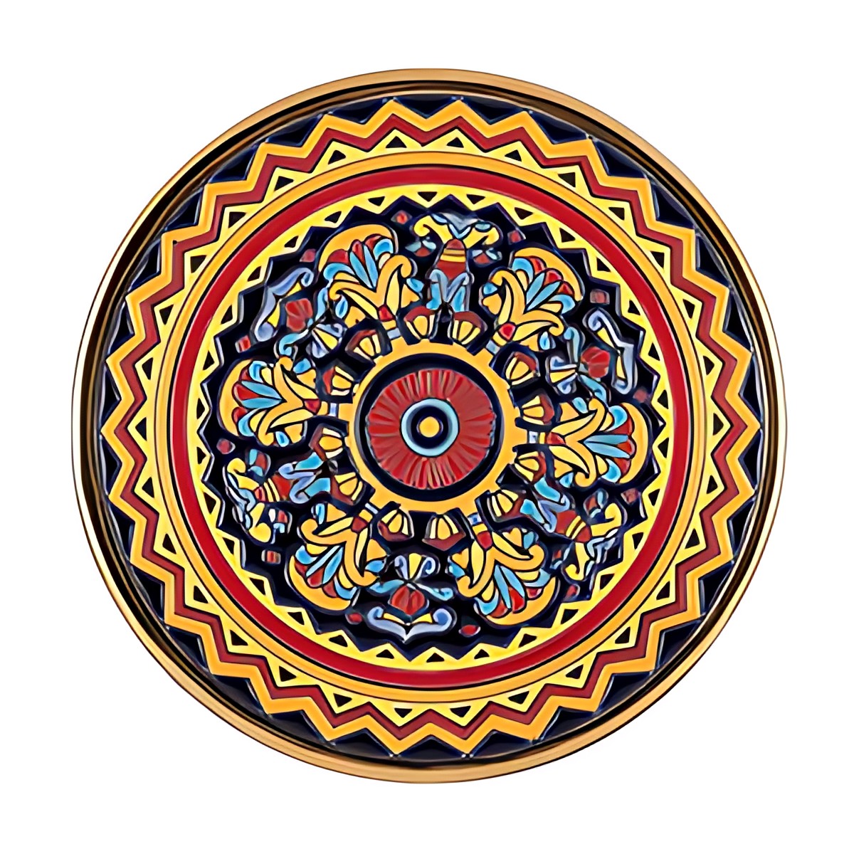 Spanish Pottery Decorative Plate by Kazuri