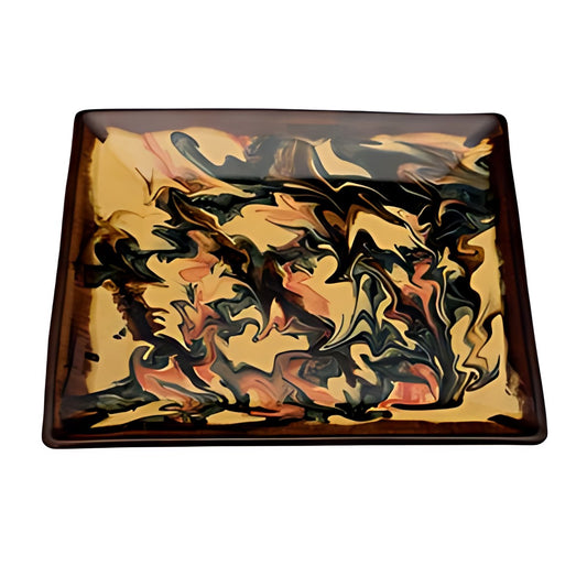 Spanish Pottery Square Plate by Kazuri