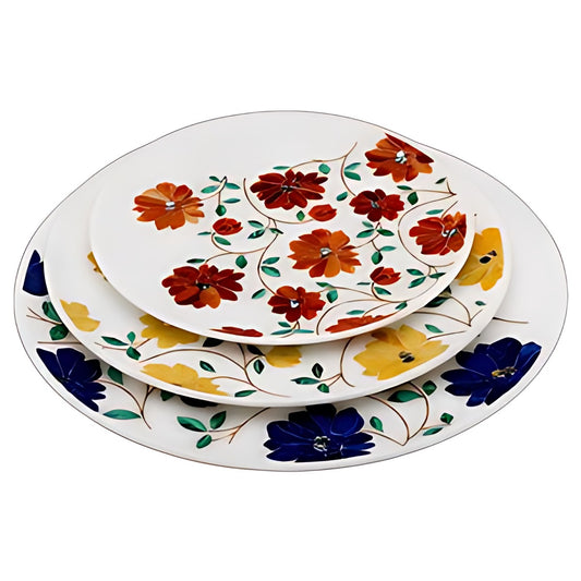 Marble Inlay Platter Set by Kazuri