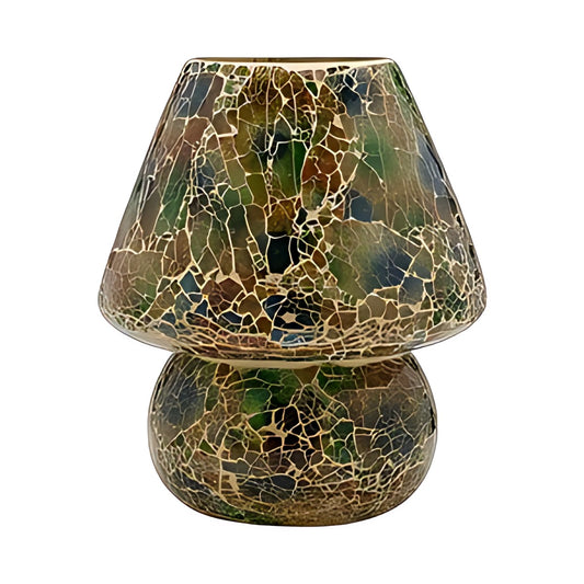 Mosaic Glass Mushroom Table Lamp by Kazuri
