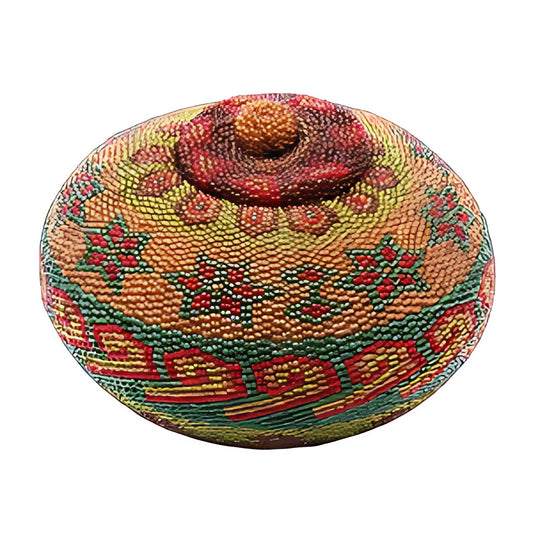 Balinese Beaded Lidded Pot by Kazuri