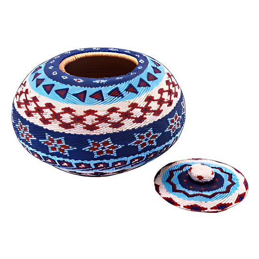 Balinese Beaded Lidded Pot by Kazuri