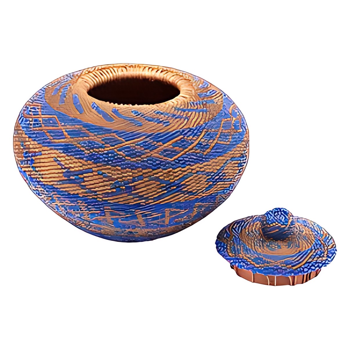 Balinese Beaded Lidded Pot by Kazuri