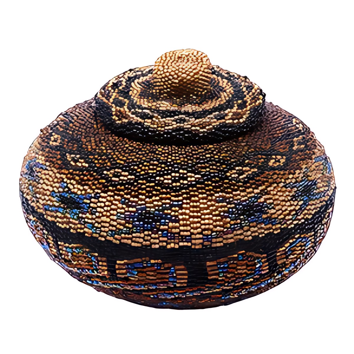 Balinese Beaded Lidded Pot by Kazuri