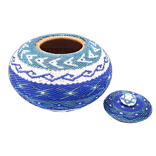 Balinese Beaded Lidded Pot by Kazuri