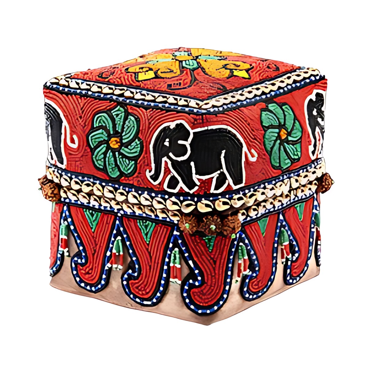 Balinese Beaded Square Box by Kazuri