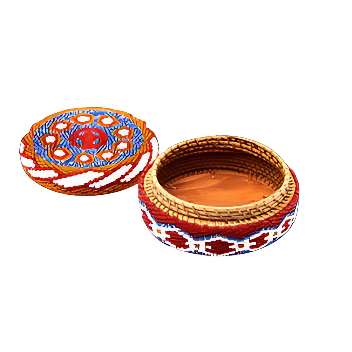 Balinese Beaded Round Box by Kazuri
