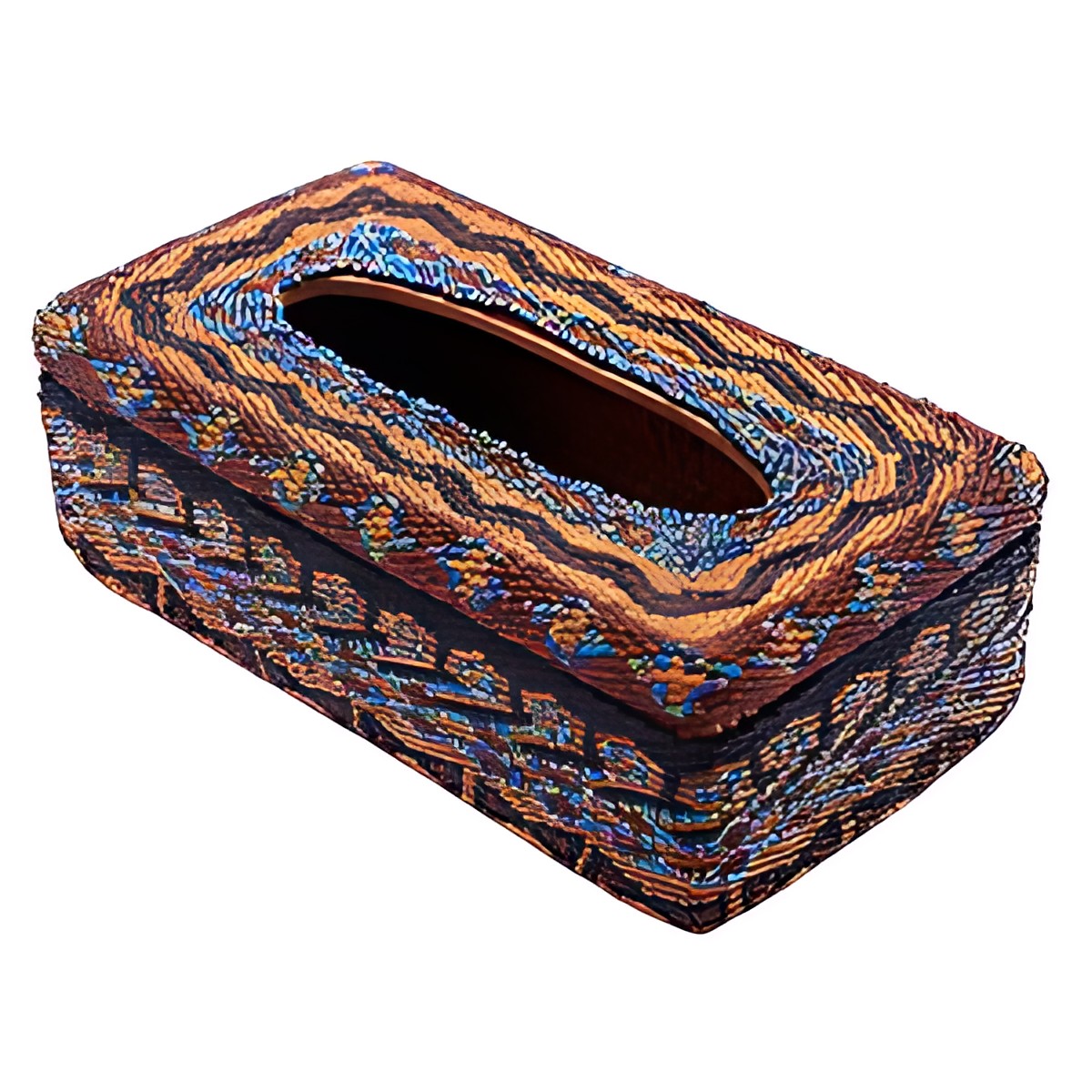 Balinese Beaded Tissue Box by Kazuri