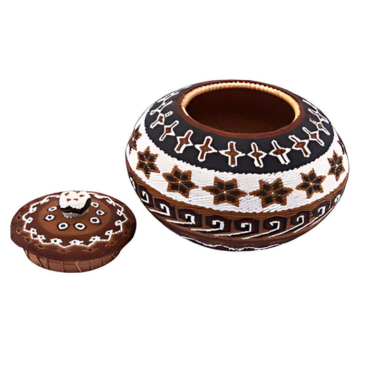 Balinese Beaded Lidded Pot by Kazuri