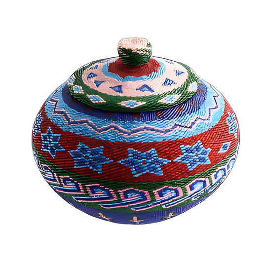 Balinese Beaded Lidded Pot by Kazuri
