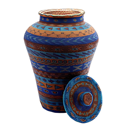 Balinese Beaded Lidded Pot by Kazuri