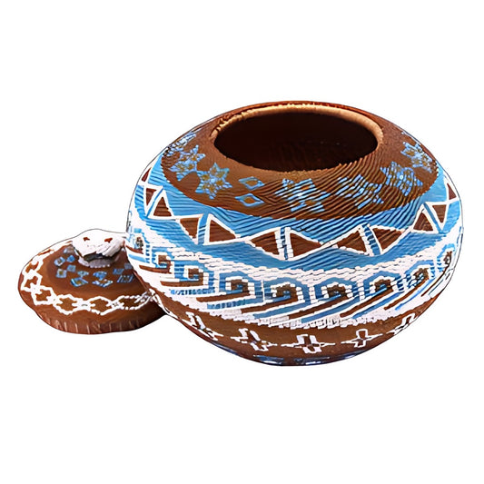 Balinese Beaded Lidded Pot by Kazuri