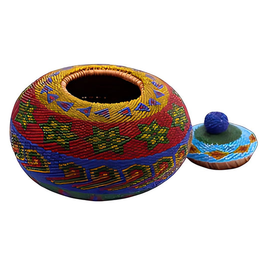 Balinese Beaded Lidded Pot by Kazuri