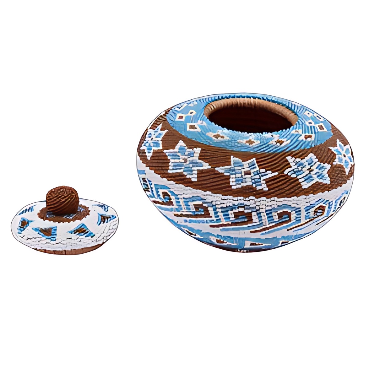 Balinese Beaded Lidded Pot by Kazuri