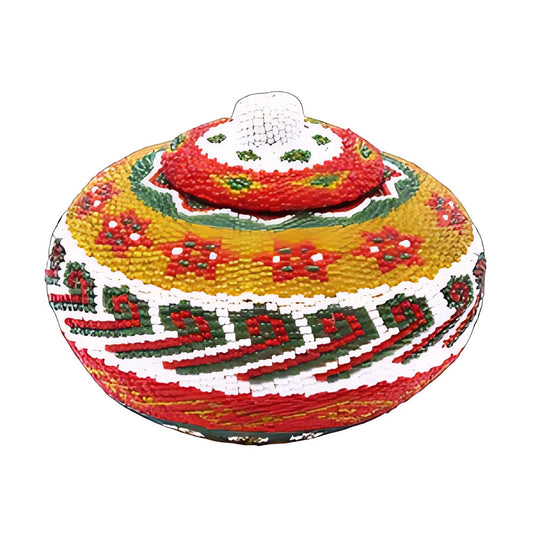 Balinese Beaded Lidded Pot by Kazuri