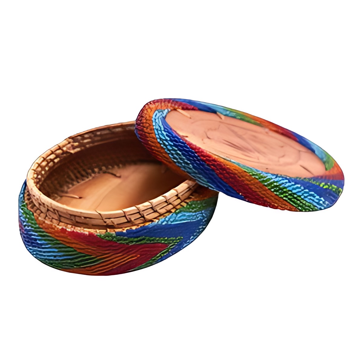 Balinese Beaded Round Box by Kazuri