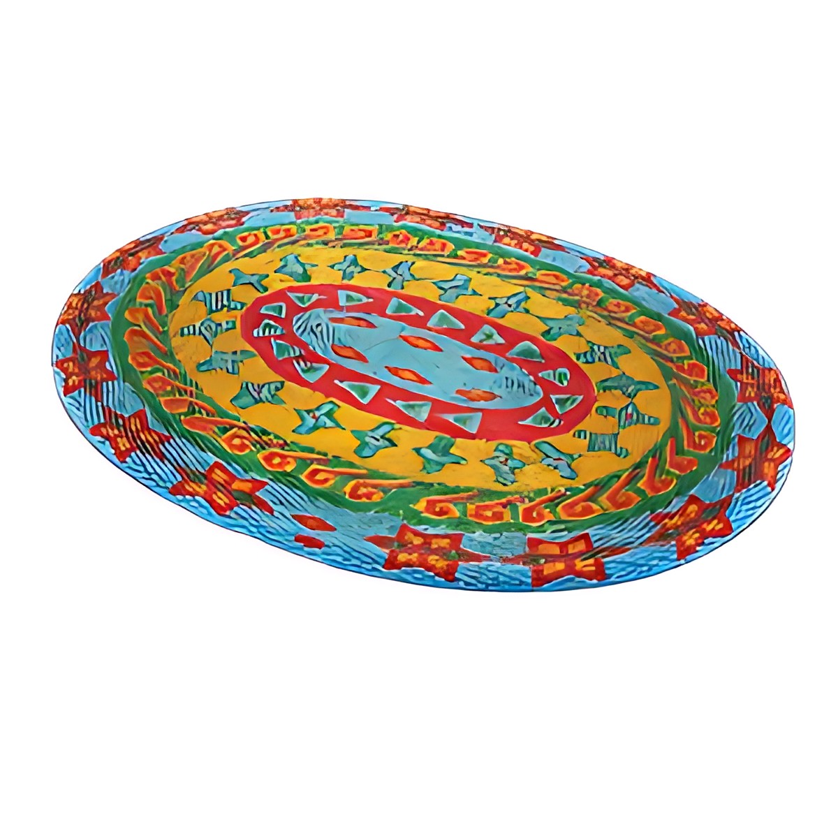 Balinese Beaded Oval Placemat by Kazuri