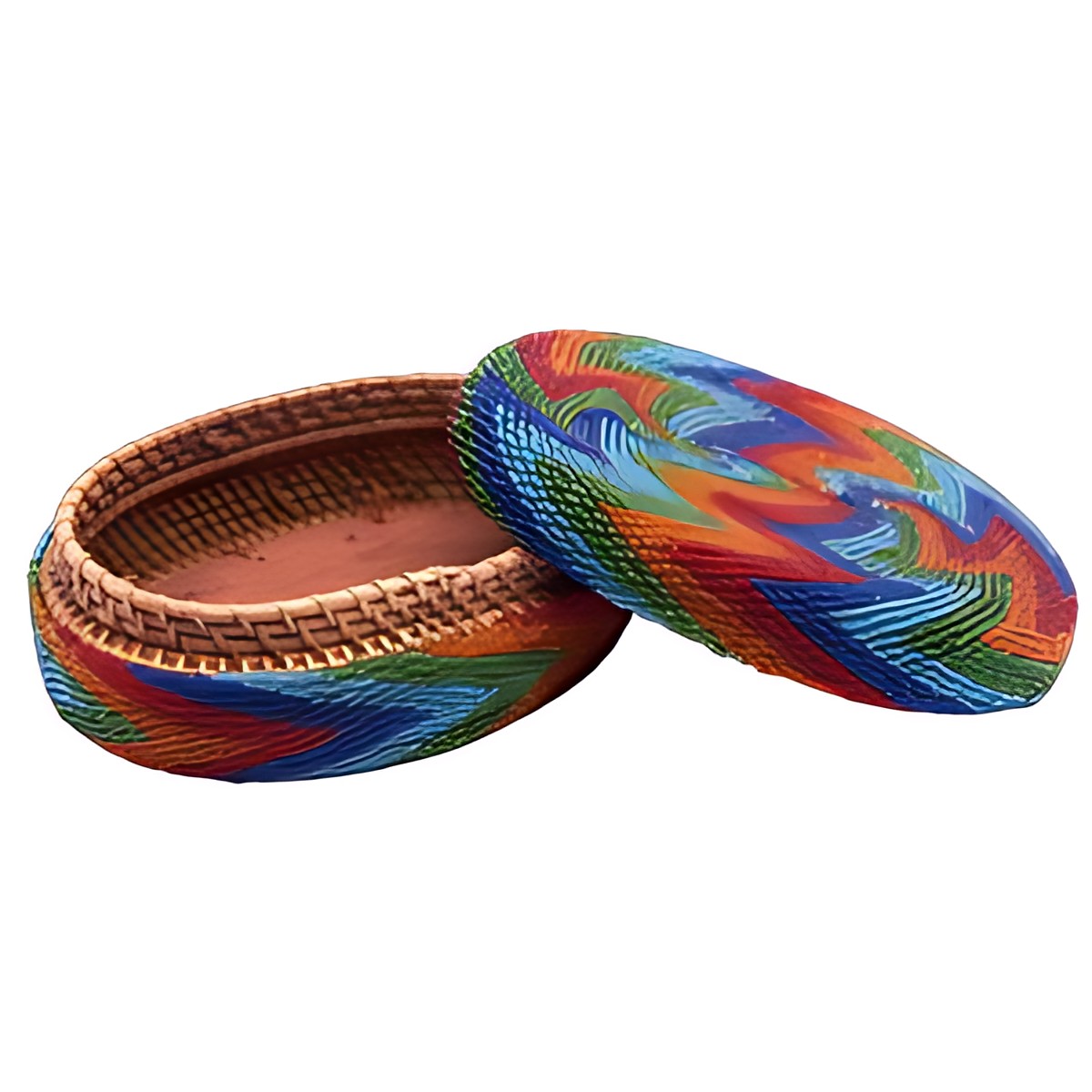 Balinese Beaded Round Box by Kazuri
