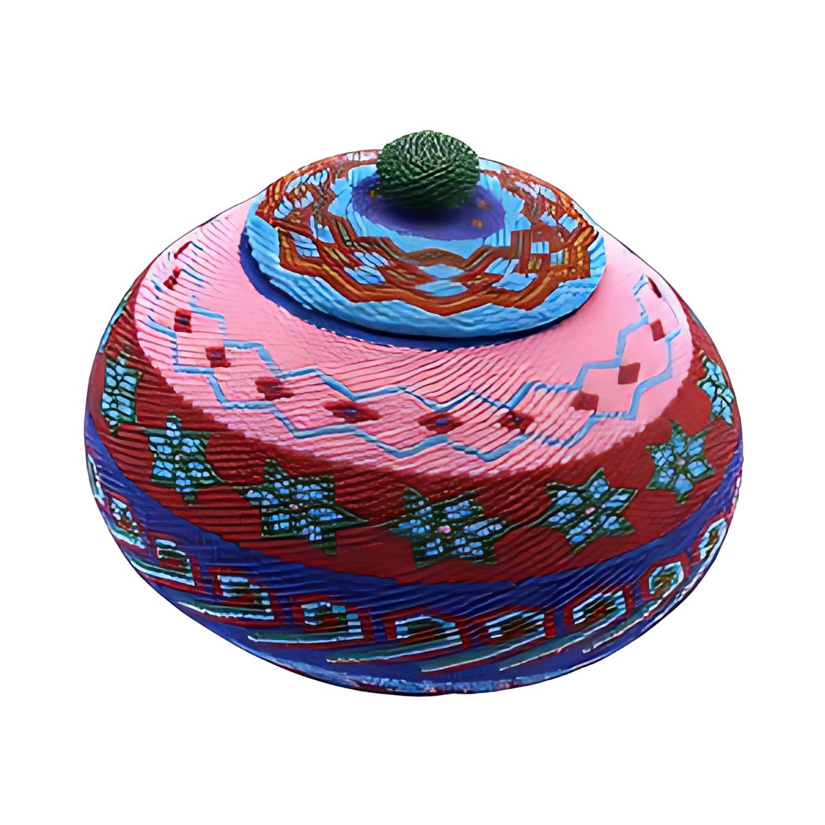 Balinese Beaded Lidded Pot by Kazuri