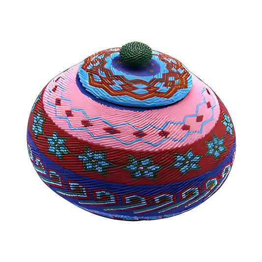 Balinese Beaded Lidded Pot by Kazuri