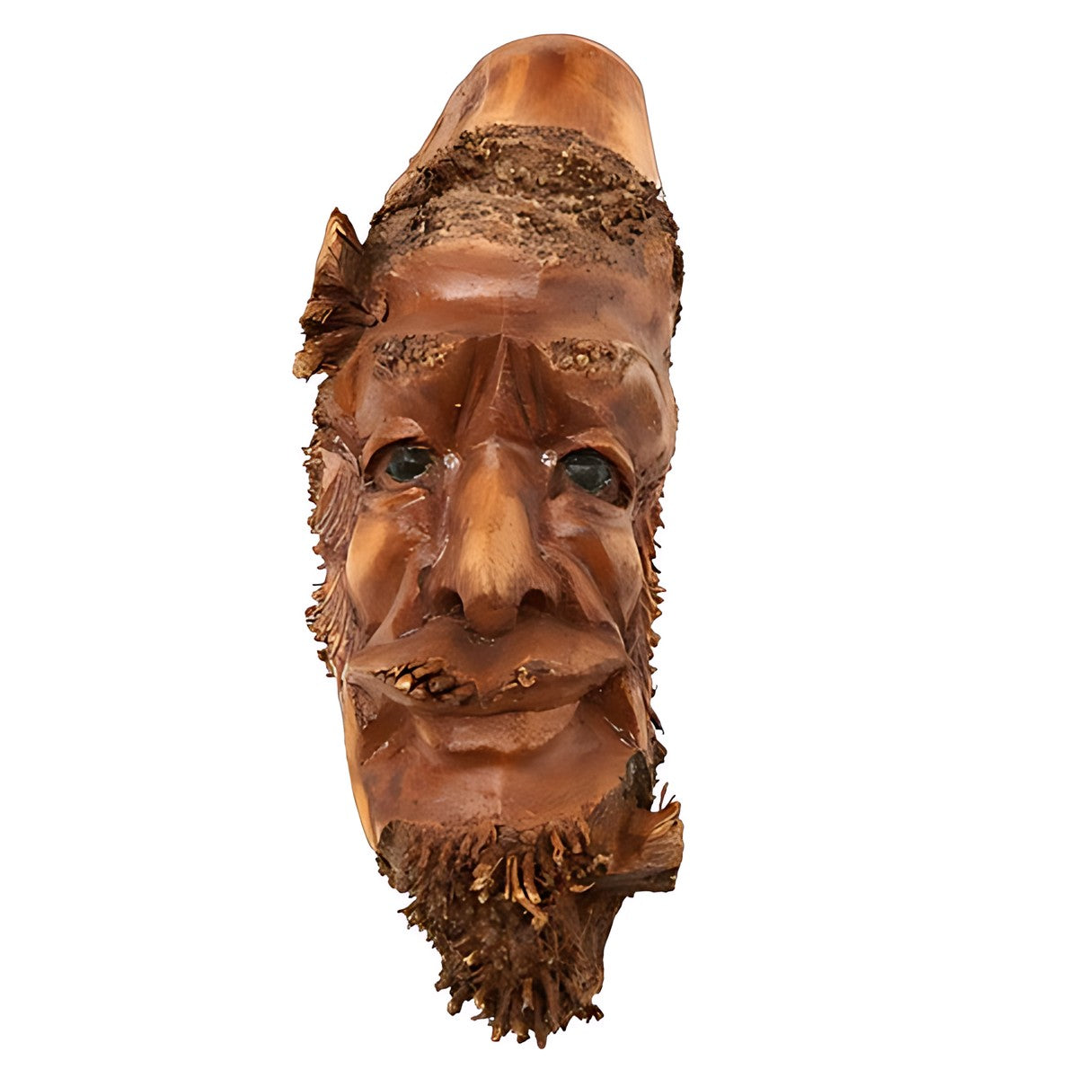 Balinese Bamboo Root Face Carving by Kazuri