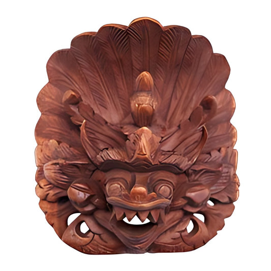 Balinese Carved Guardian Mask by Kazuri