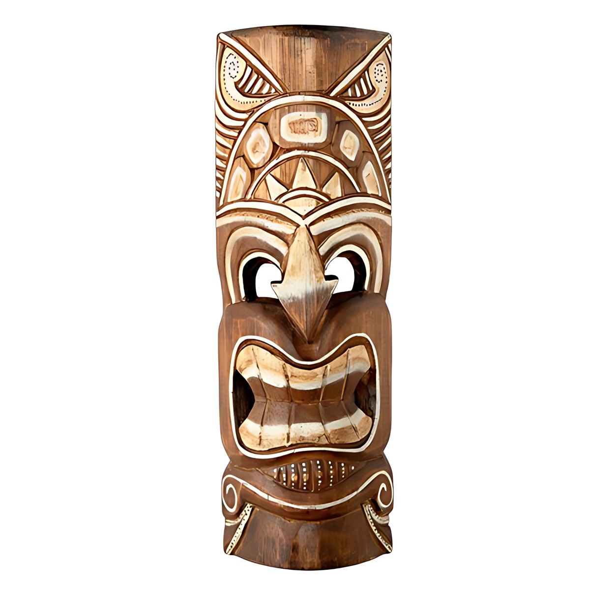 Balinese Carved Tiki Mask by Kazuri