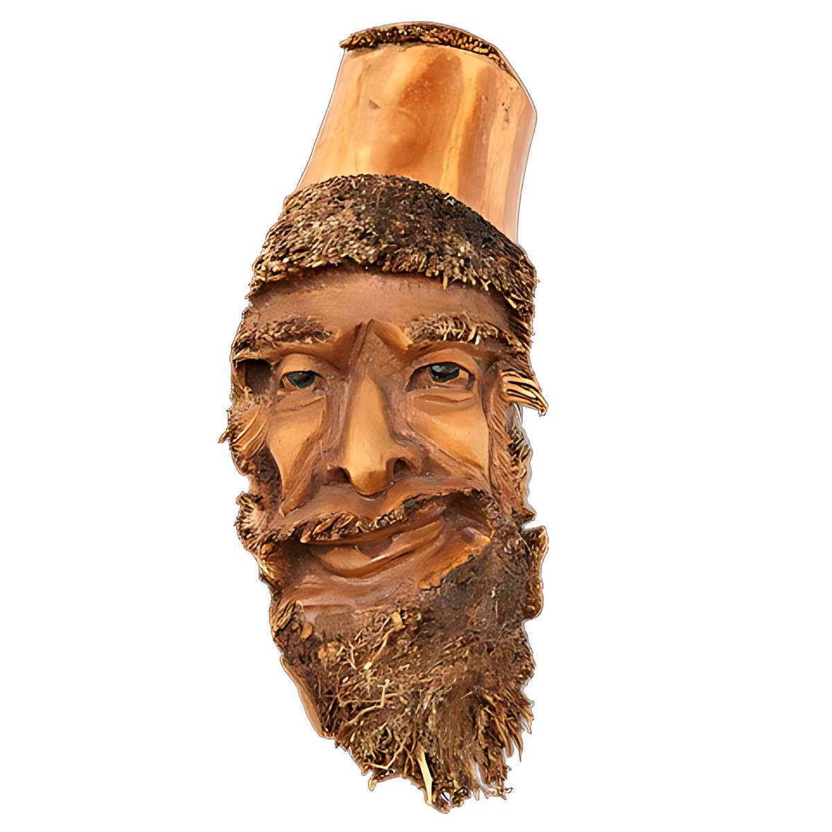 Balinese Bamboo Root Face Carving by Kazuri