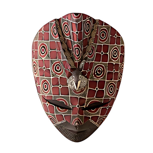 Balinese Painted Wooden Mask by Kazuri